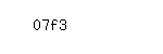 Captcha: 07f3